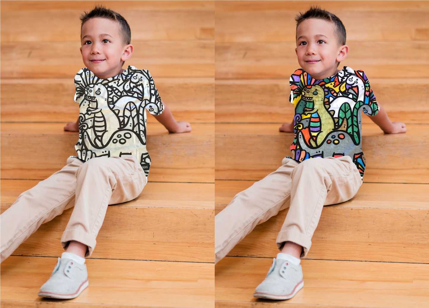 T Shirt Coloring Activity Color Your Own Shirt Dinosaures