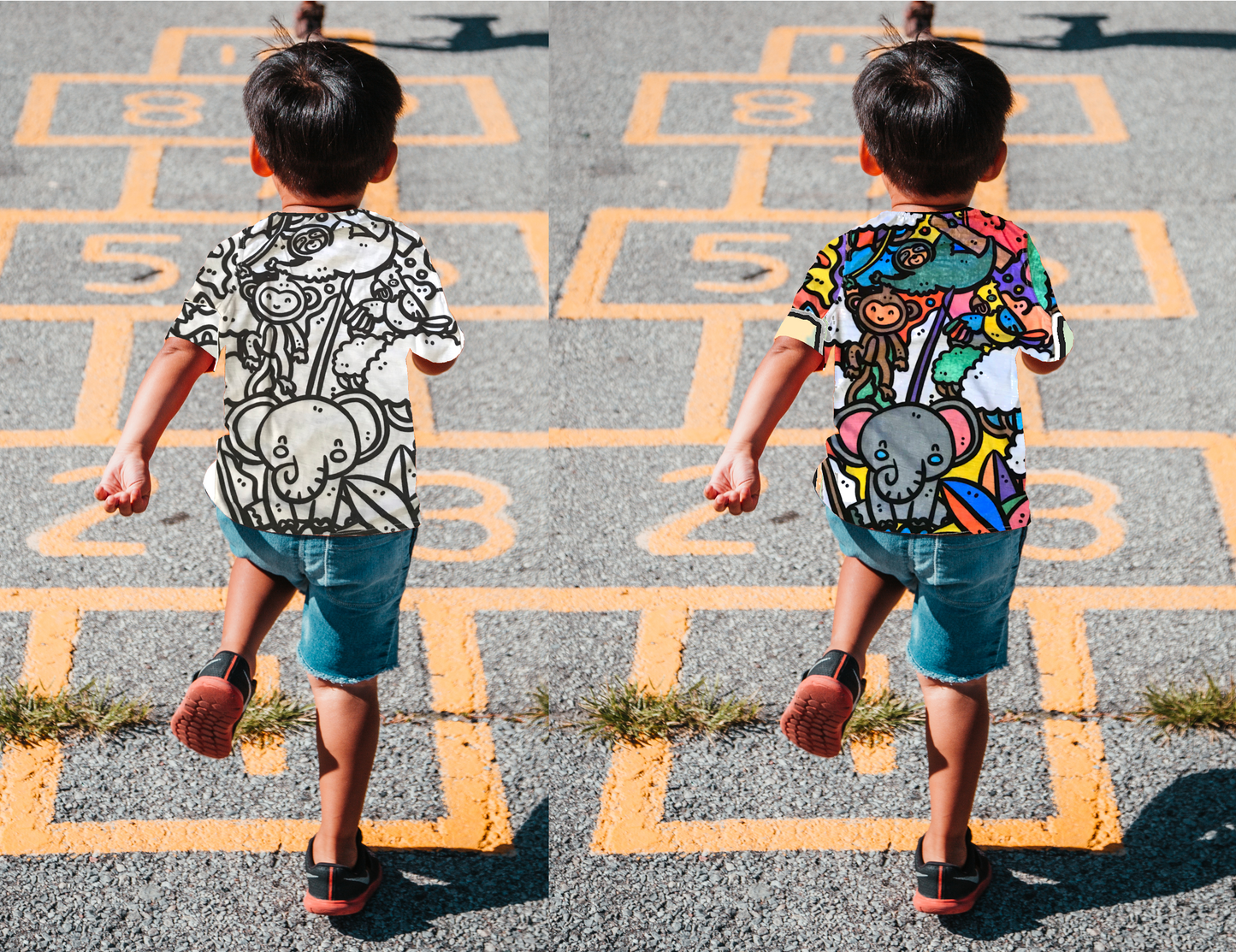 T Shirt Coloring Activity Color Your Own Shirt Jungle