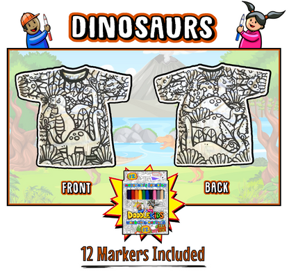 Dinosaurs Doodlekids t-shirt